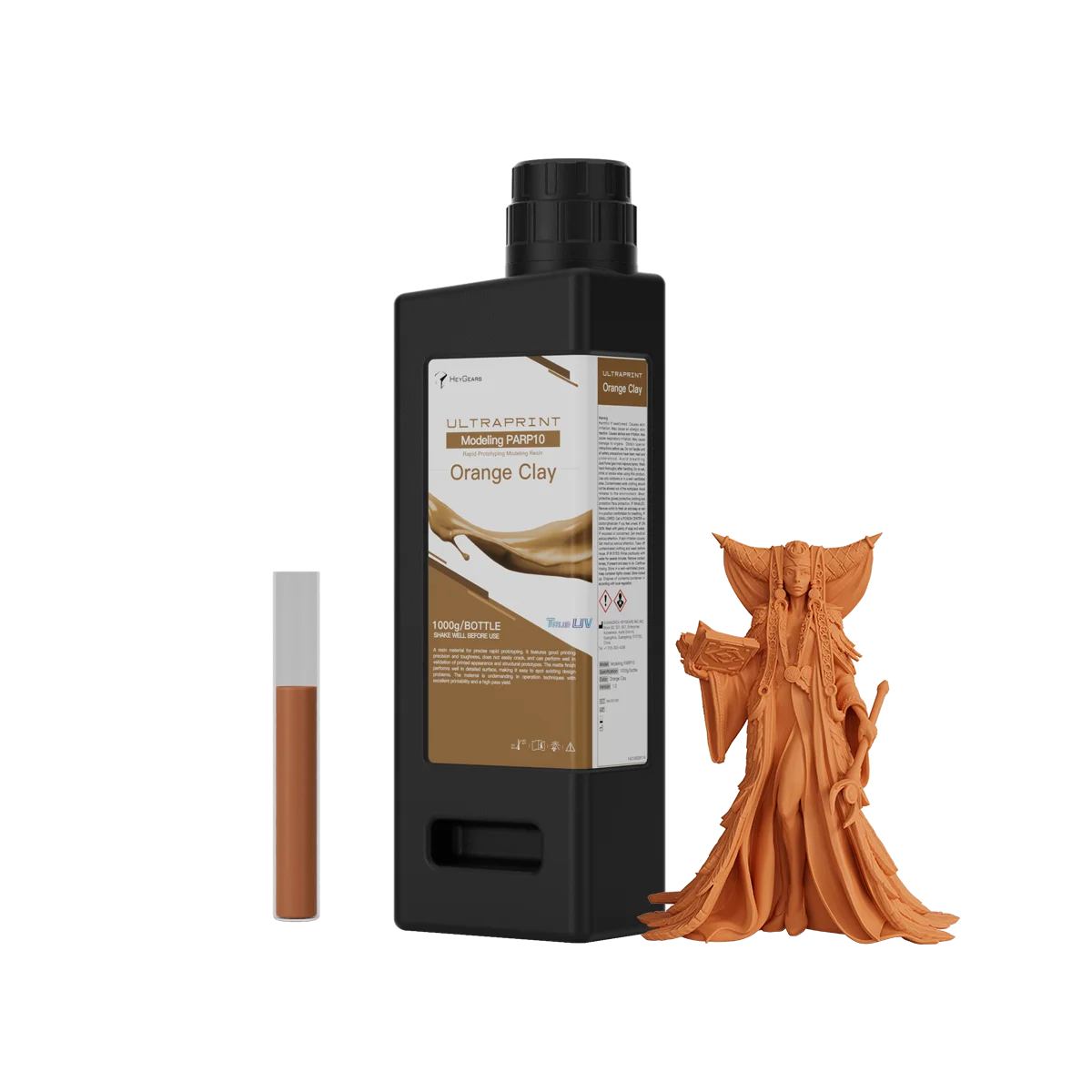 HeyGears UltraPrint PARP10 Orange Clay Rapid Prototyping Resin