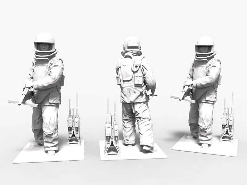 Bomb Disposal Statue Artec Eva Europac 3D
