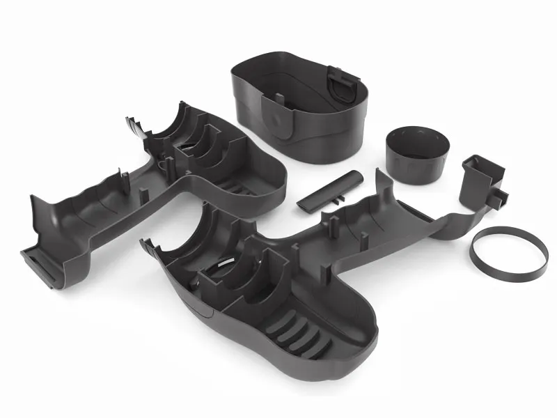 A 3D printed replacement part beside the original
